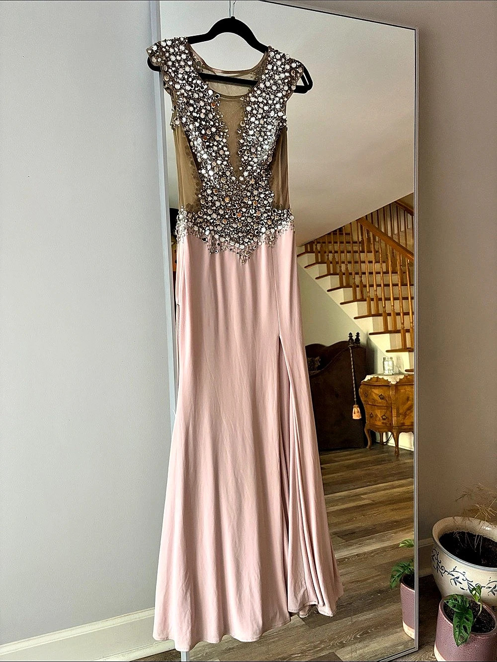 Embellished Pink Gown
